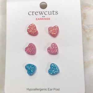 New - Crewcut heart earrings